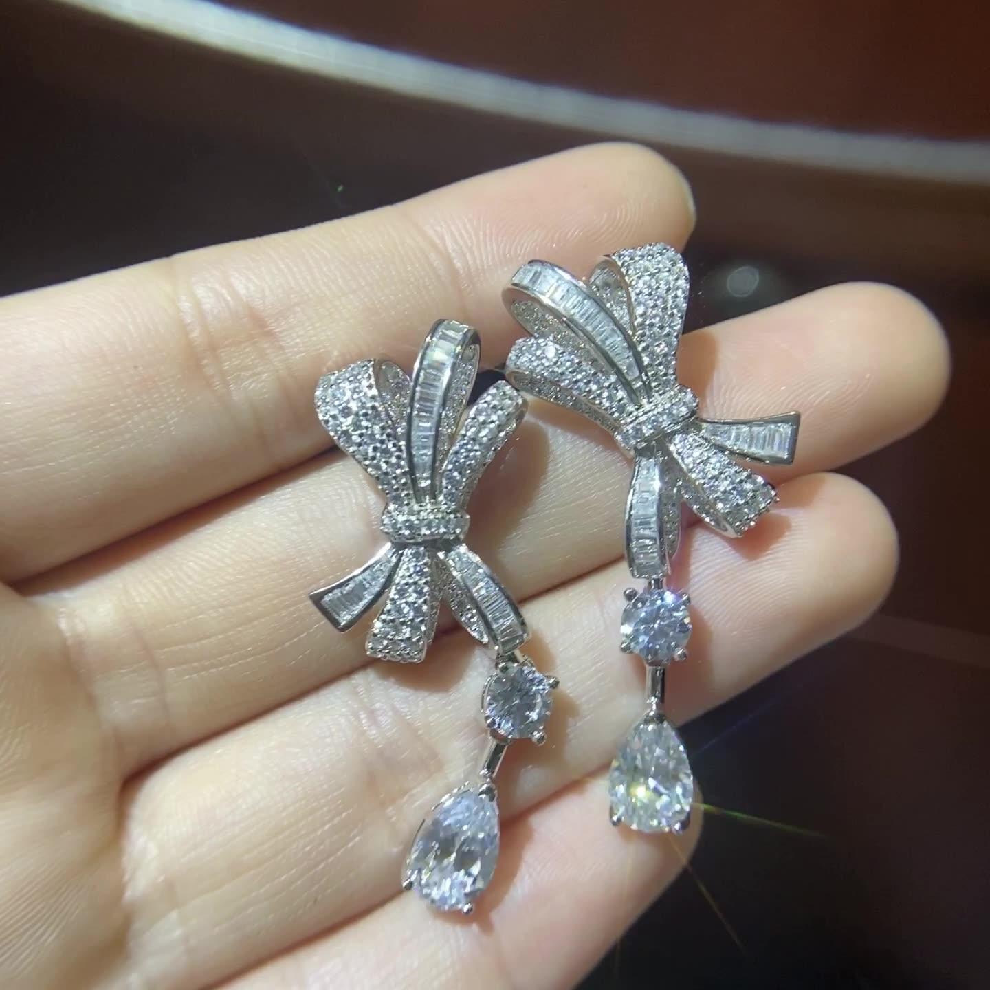 أقراط العقدة من الفضة الإسترلينيEarringsمجوهرات ميون