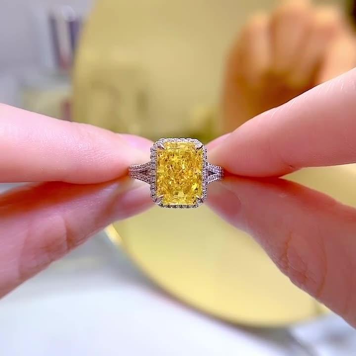 قطع أزهار ثلجية خاتم ألماسRingsمجوهرات ميون