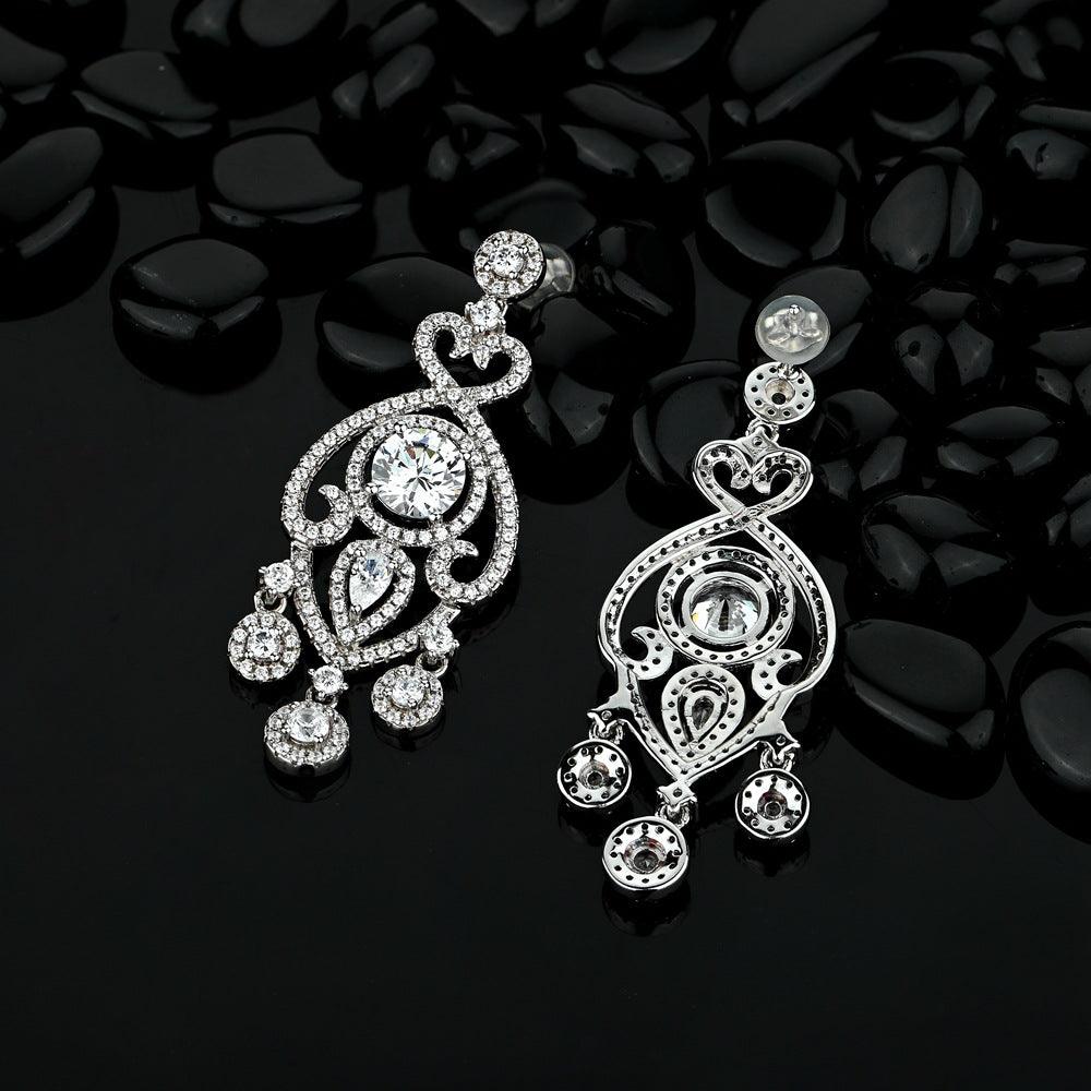 قرط ماسي ريترو فاخر مزخرفEarringsمجوهرات ميون