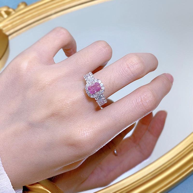 خاتم توروس الوردي من الفضةRingsمجوهرات ميون