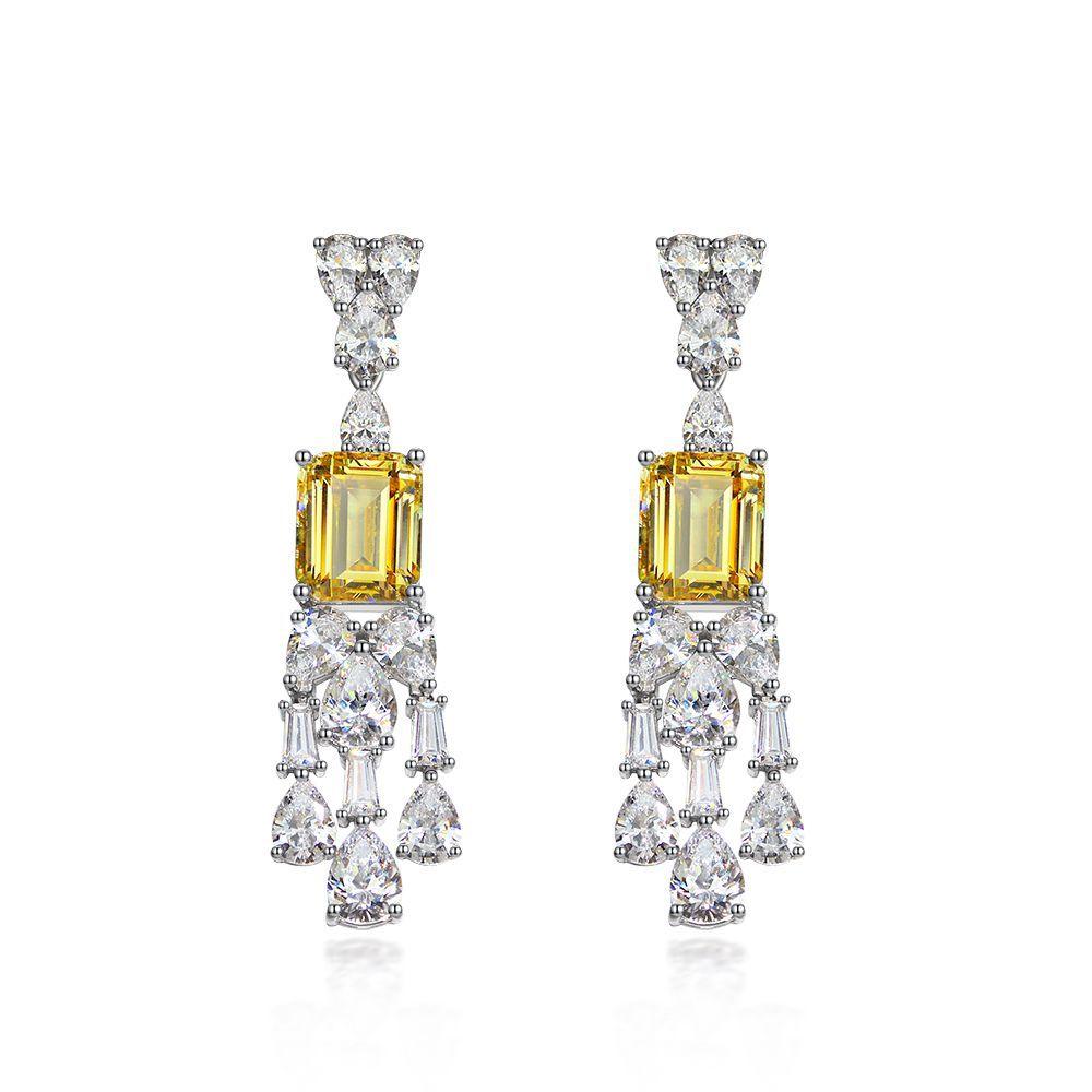 أقراط فضية أنيقة ريتروEarringsمجوهرات ميون
