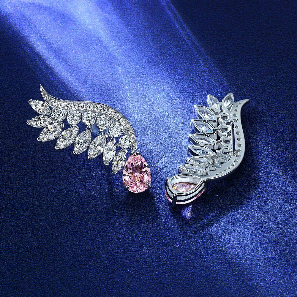 أقراط أجنحة الملاك الماسيةEarringsمجوهرات ميون