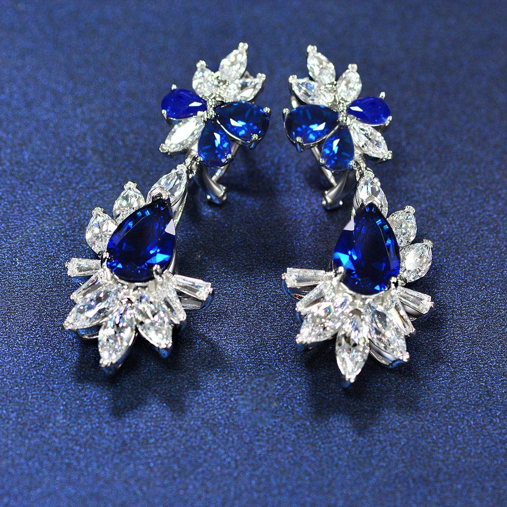 أقراط ألماس فاخرة من الياقوتEarringsمجوهرات ميون