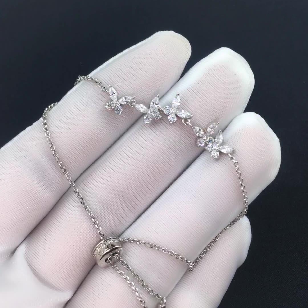 سوار فراشة  نسائي مرصع بالكريستال الماسيBraceletsمجوهرات ميون