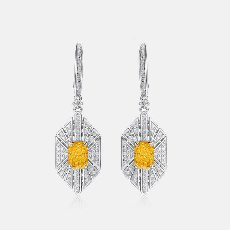 أقراط اوراق الشجر 4.2ct عالية الكربون فاخرةEarringsمجوهرات ميون