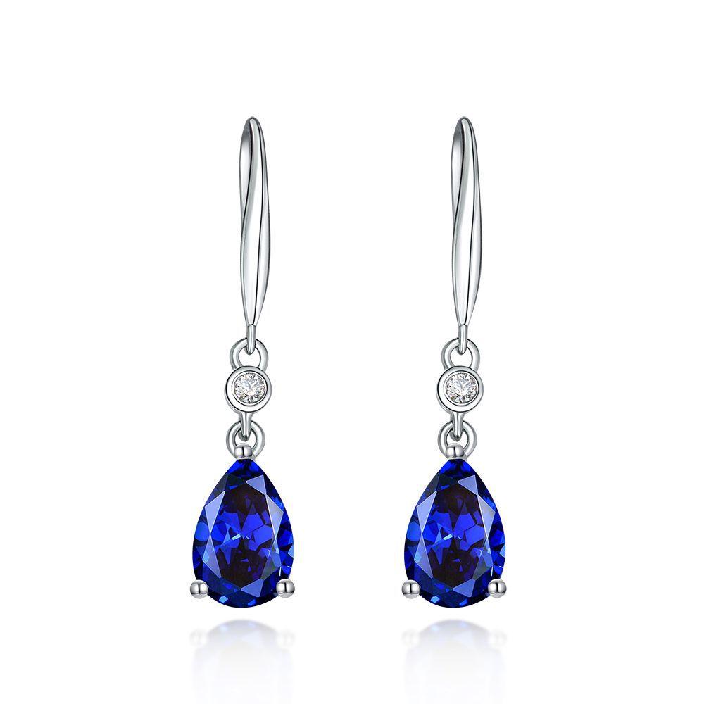 قرط الياقوت الأزرقEarringsمجوهرات ميون