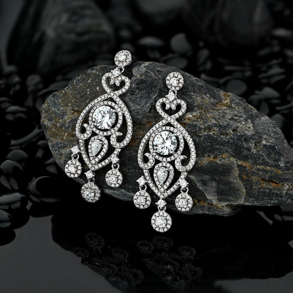 قرط ماسي ريترو فاخر مزخرفEarringsمجوهرات ميون