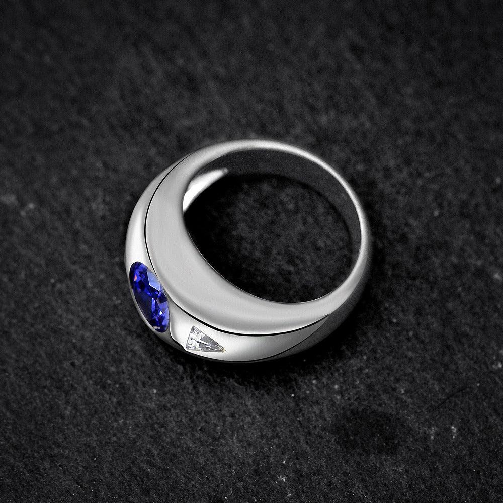 خاتم عين الحورية الماس كربوني عالي الجودةRingsمجوهرات ميون