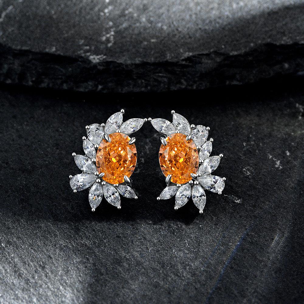 أقراط ماسية زهرة الثلجEarringsمجوهرات ميون