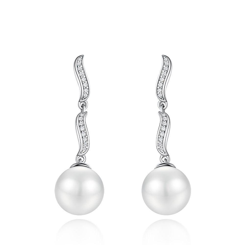 أقراط ماسة اللؤلؤEarringsمجوهرات ميون