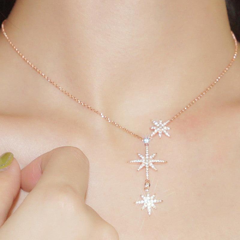 قلادة من الفضة على شكل نجمةNecklaceمجوهرات ميون