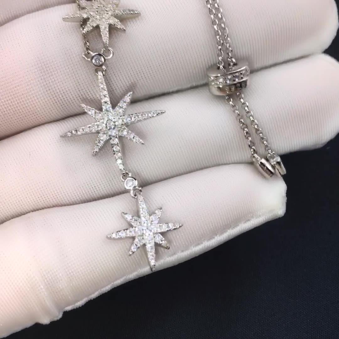 قلادة من الفضة على شكل نجمةNecklaceمجوهرات ميون