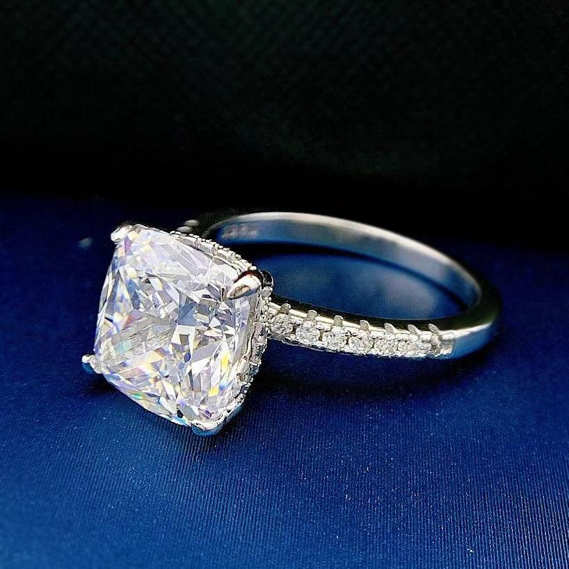 خاتم فضة بجوهرة الماسيةRingsمجوهرات ميون