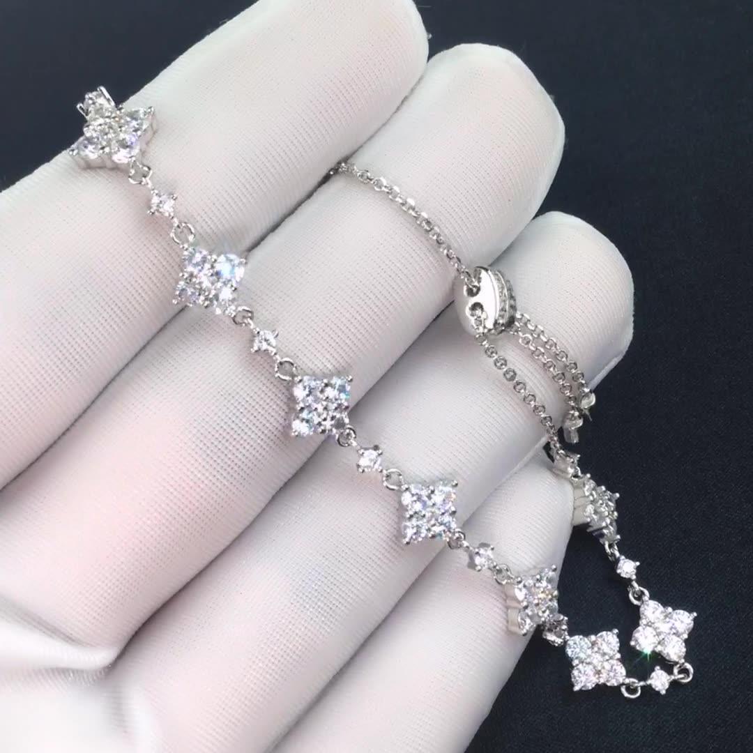 سوار نسائي مرصع بالألماس الكريستالي اللامعBraceletsمجوهرات ميون