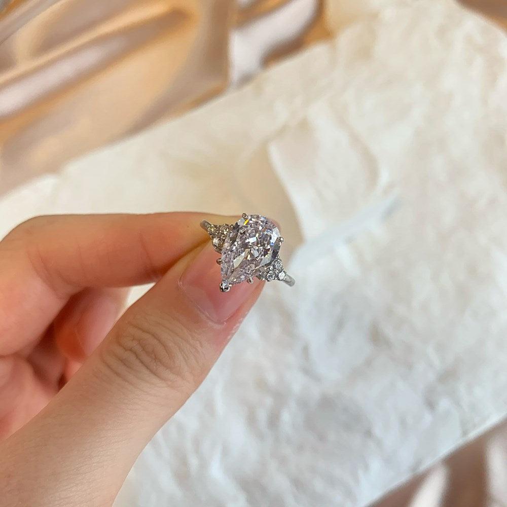 خاتم قطرة الماء الماسيRingsمجوهرات ميون