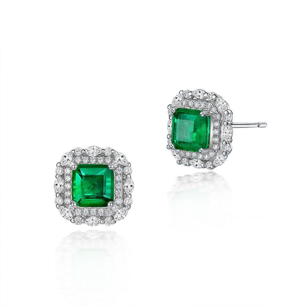 أقراط الزمرد الفاخرةEarringsمجوهرات ميون