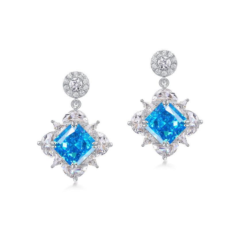 أقراط  مربع الجليد الماسEarringsمجوهرات ميون