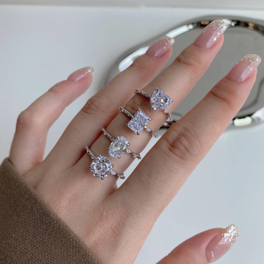خواتم الجليد من الفضة الراقيةRingsمجوهرات ميون