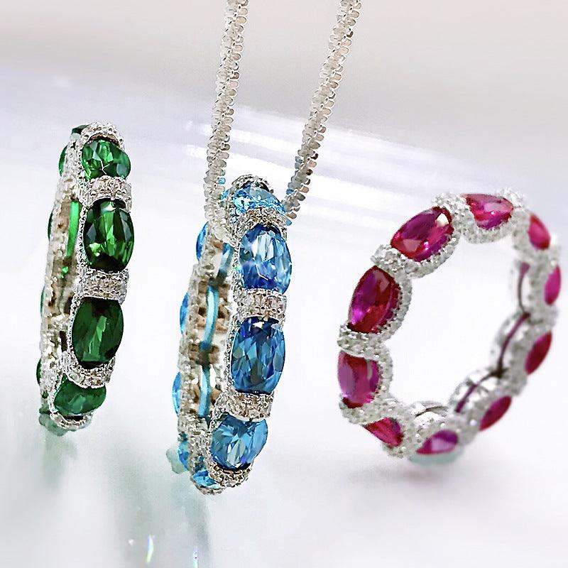 خاتم الزبرجد الماسيRingsمجوهرات ميون