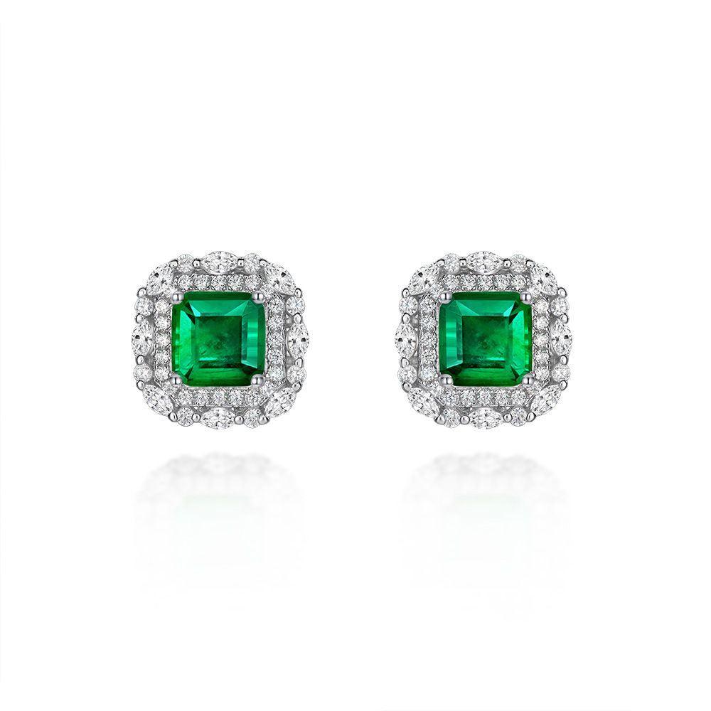 أقراط الزمرد الفاخرةEarringsمجوهرات ميون