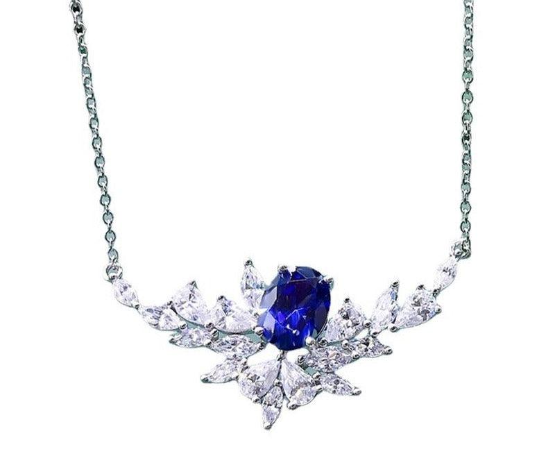 قلادة الماس عالية الكربون أنيقة النمط الأوروبي والأمريكيNecklacesمجوهرات ميون