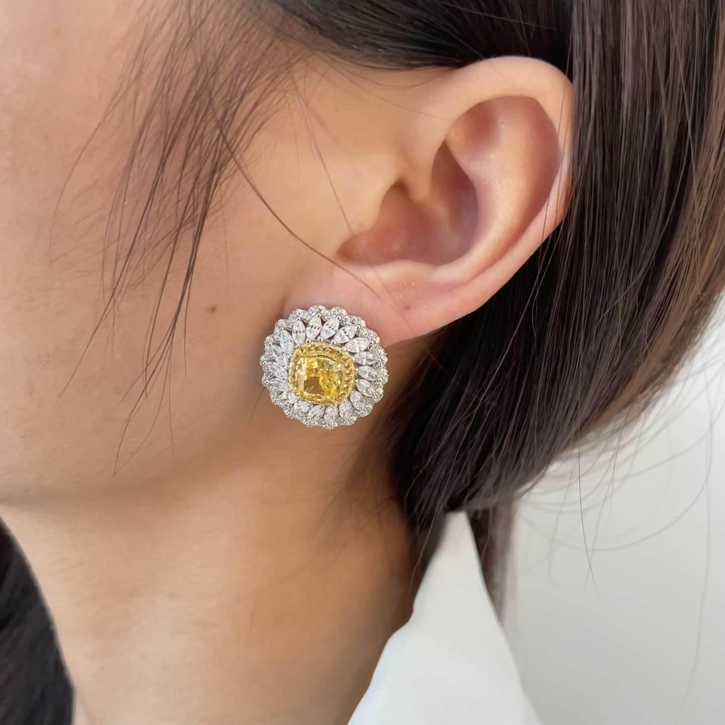 أقراط أقحوانEarringsمجوهرات ميون
