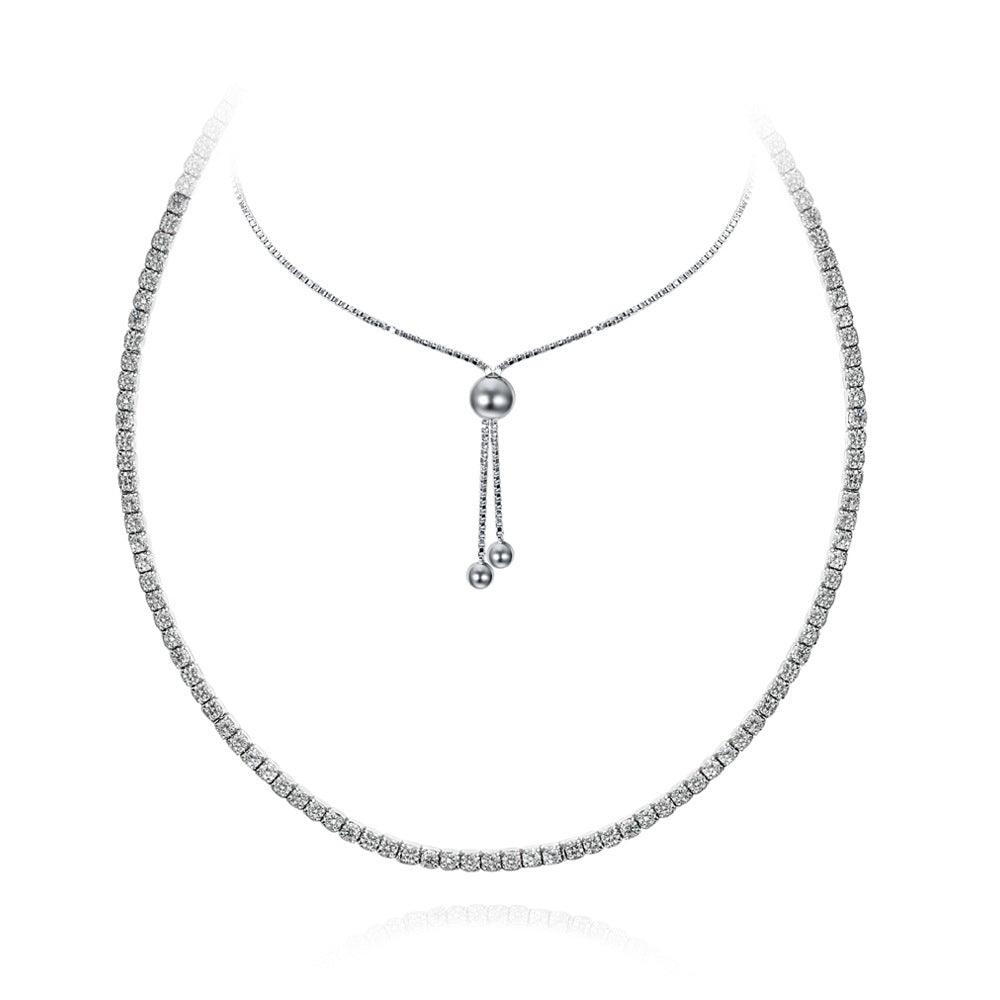 عقد تنس بالماسات صغيرهNecklacesمجوهرات ميون