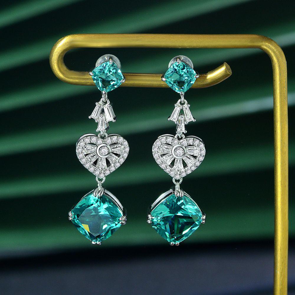 أقراط بارايبا خضراءEarringsمجوهرات ميون