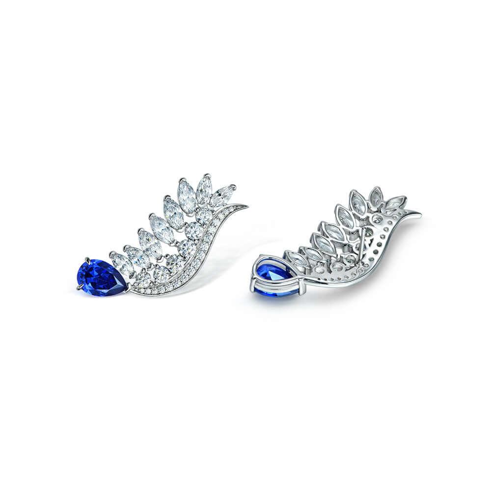 أقراط أجنحة الملاك الماسيةEarringsمجوهرات ميون