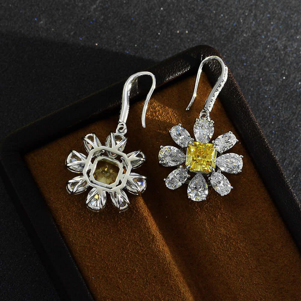أقراط ألماس الأقحوانEarringsمجوهرات ميون