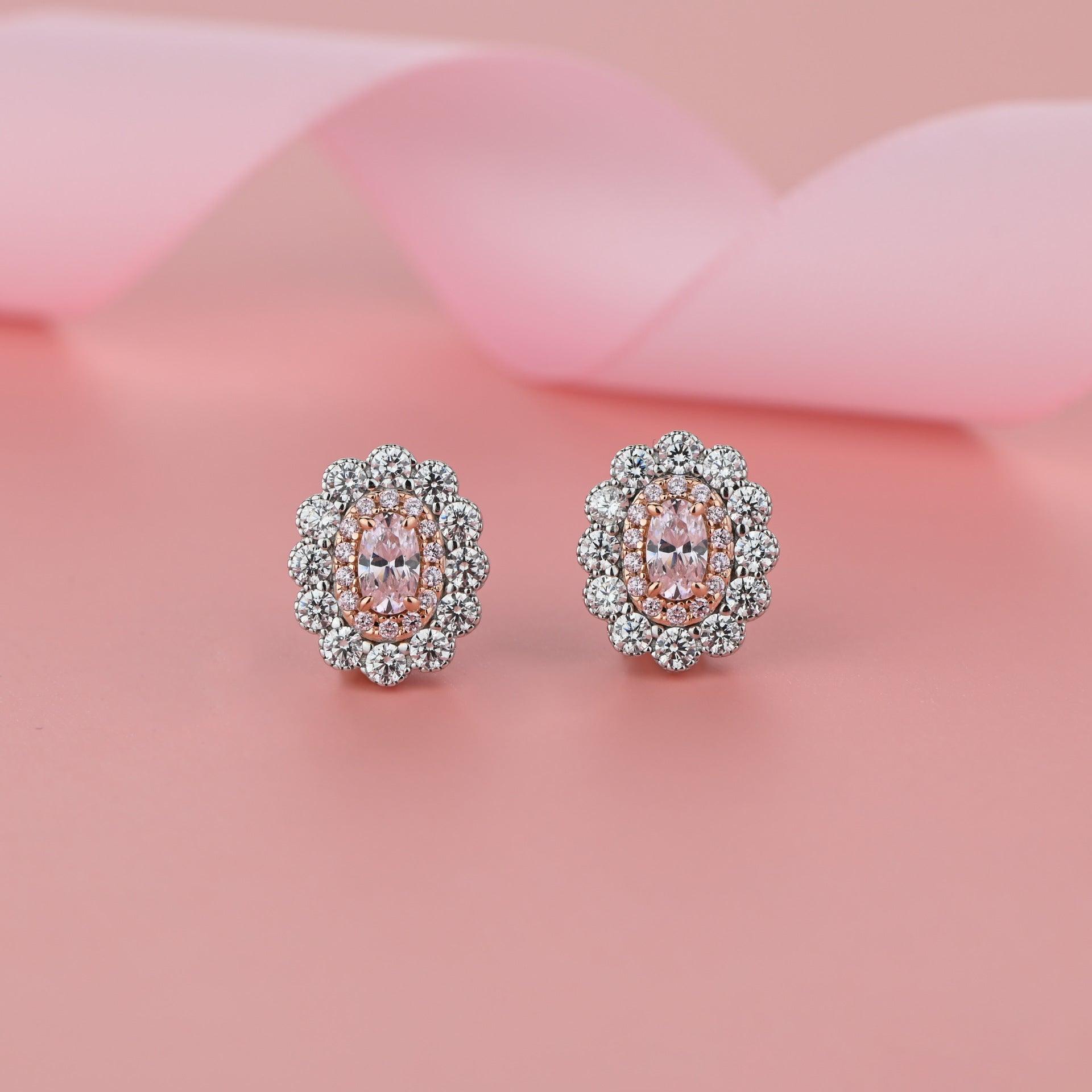 قرط الماسة الدائريةEarringsمجوهرات ميون