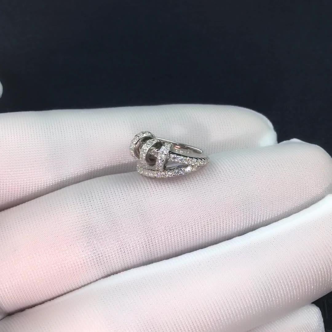 مشبك أذن متعدد الدوائر بدون فتحات أذن مرصعة بالماس  قطعتينEarringsمجوهرات ميون