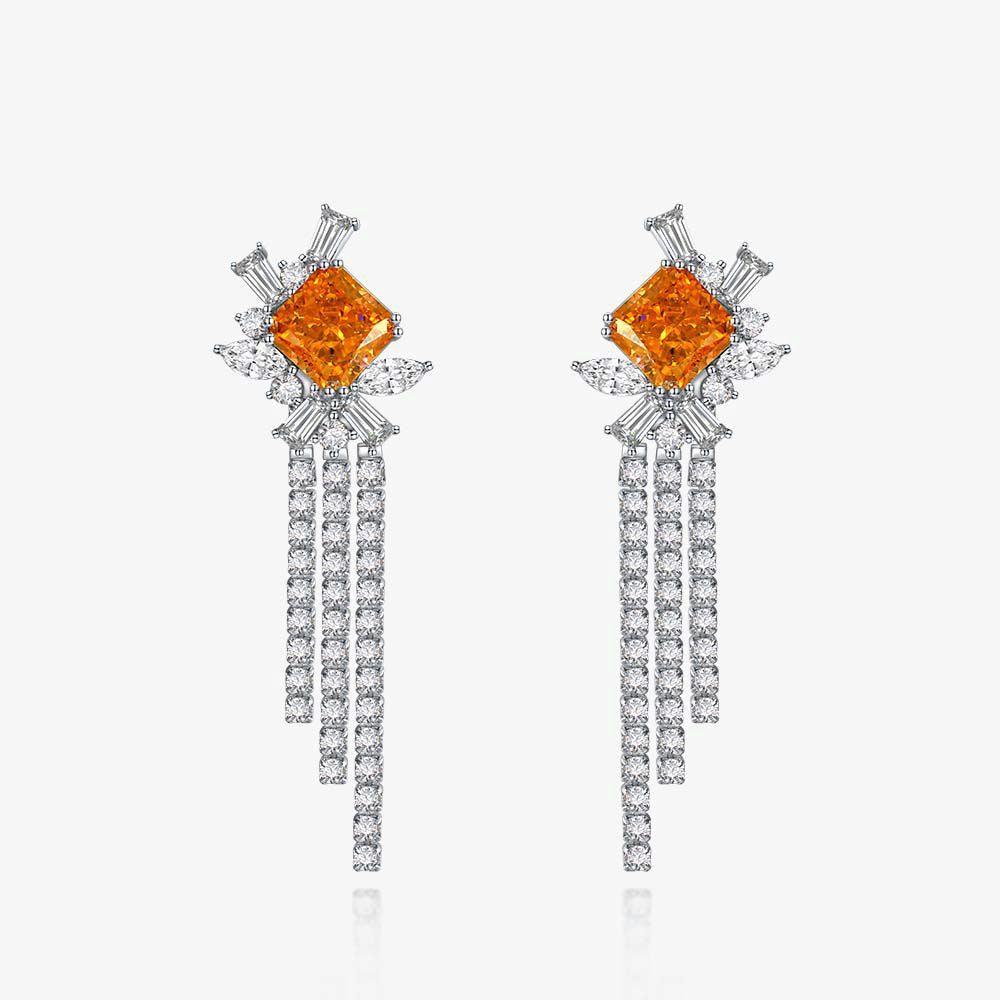 أقراط ماسية طويلةEarringsمجوهرات ميون