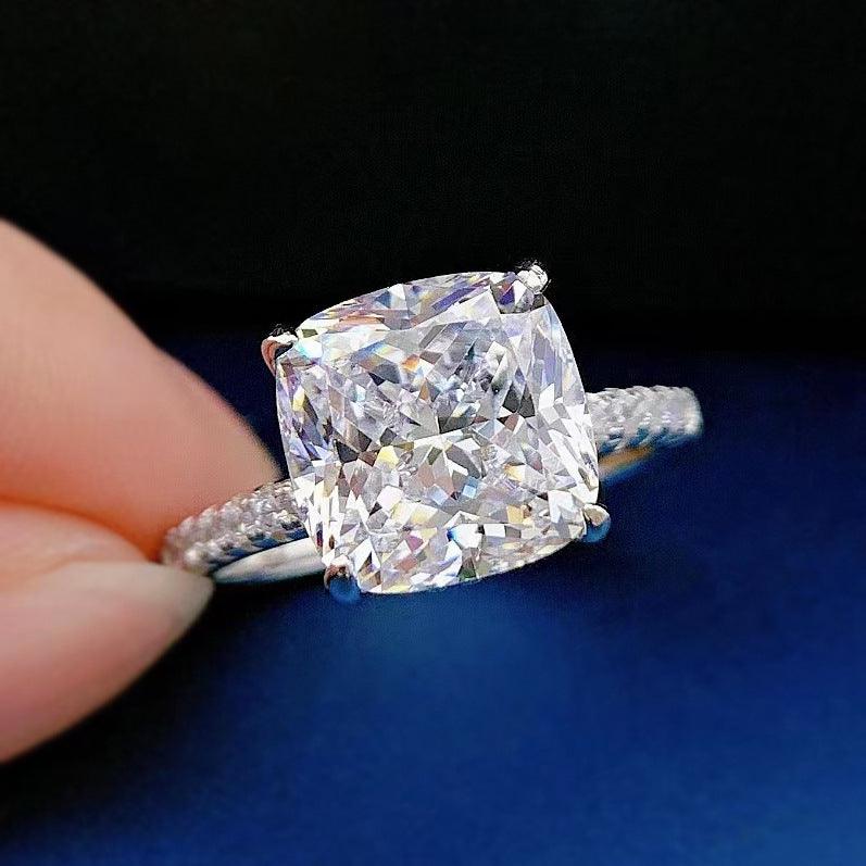 خاتم فضة بجوهرة الماسيةRingsمجوهرات ميون