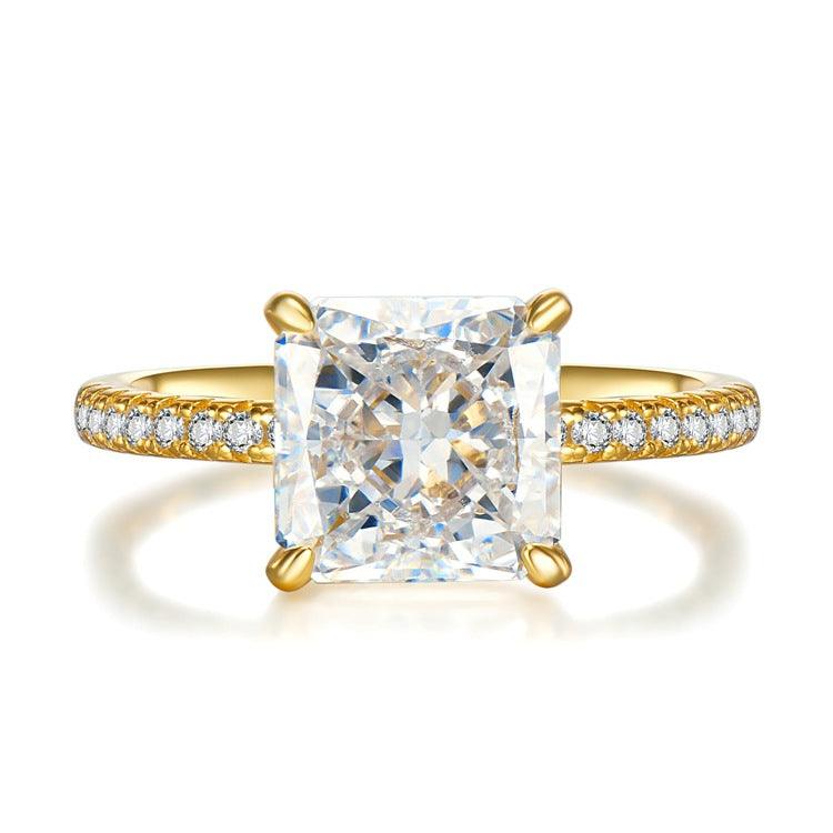 خاتم الجليد قطع فاخرة مطعمة الماس 8 * 8Ringsمجوهرات ميون