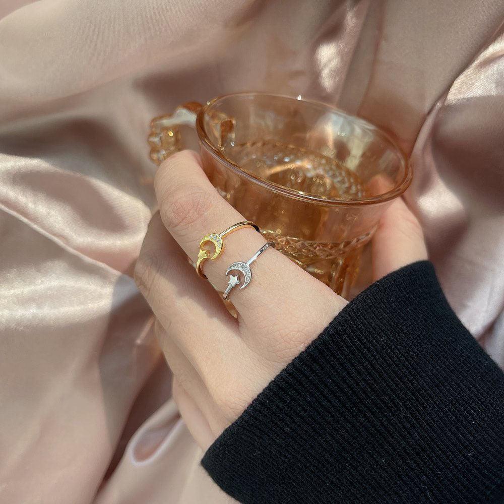 خاتم لاكي ستار من الفضةRingsمجوهرات ميون