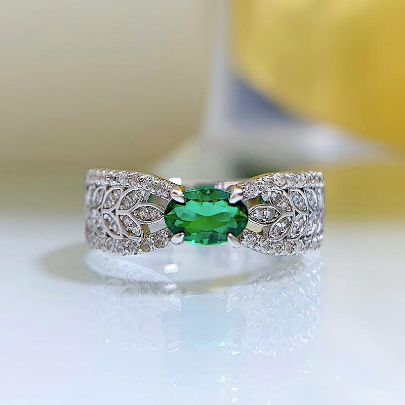 خاتم الزمرد والياقوت الفاخرةRingsمجوهرات ميون