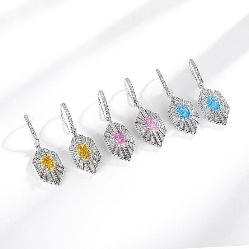 أقراط اوراق الشجر 4.2ct عالية الكربون فاخرةEarringsمجوهرات ميون