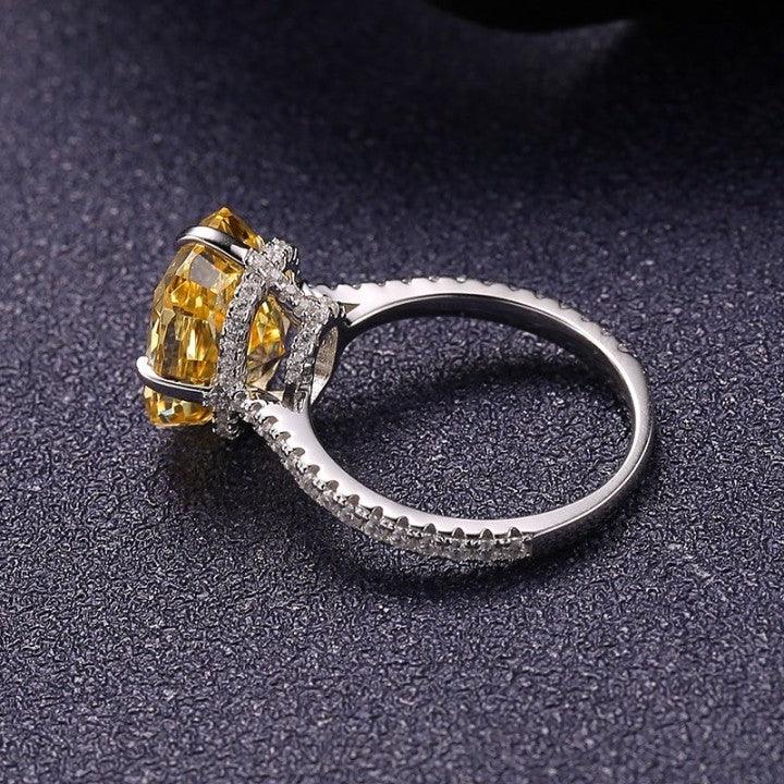 خاتم الماس اصفر بتصميم عصريRingsمجوهرات ميون